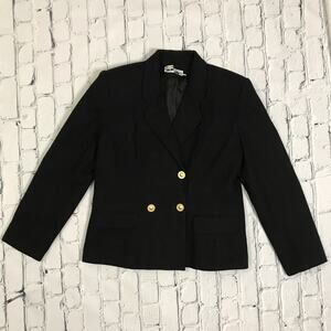 Black Wool Woman Blazer